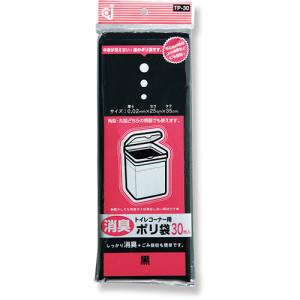 ケミカルジャパン　トイレコーナー用ポリ袋　黒　２５０×３５０ｍｍ　ＴＰ−３０　１パック（３０枚）｜tanomail