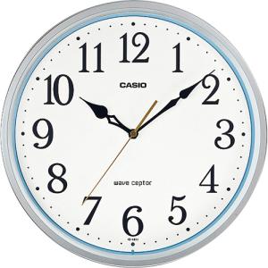 カシオ　電波掛時計　シルバー×ブルー　ＩＱ−４８１Ｊ−８ＪＦ　１台