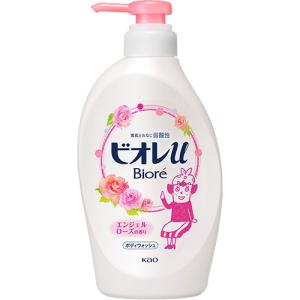 花王　ビオレｕ　ボディウォッシュ　エンジェルローズの香り　本体　４８０ｍｌ　１本｜tanomail