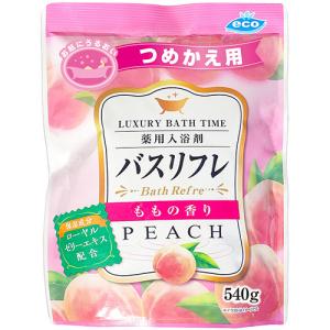 ライオンケミカル　薬用入浴剤バスリフレ　ももの香り　つめかえ用　５４０ｇ　１パック