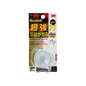 ３Ｍ　スコッチ　超強力なのにあとからはがせる両面テープ　プレミアゴールド　１５ｍｍ×１ｍ　ＫＲＧ−１５　１巻