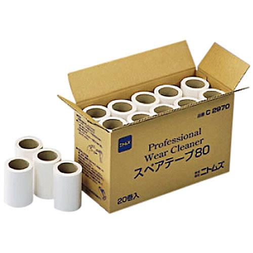 ニトムズ　プロフェッショナル　ウエアクリーナー　スペアテープ　幅８０ｍｍ×９０周巻　Ｃ２９７０　１箱...