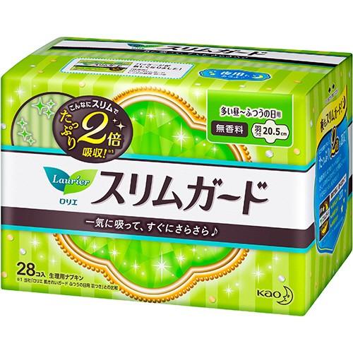 花王　ロリエ　スリムガード　多い昼−ふつうの日用　羽つき　１パック（２８個）