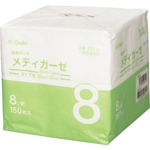 オオサキメディカル　メディガーゼ　３０×３０ｃｍ　８ツ折　１パック（１５０枚）