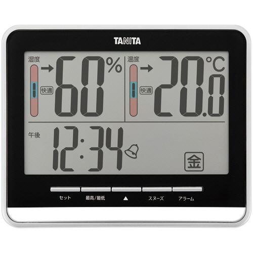 タニタ　デジタル温湿度計　ブラック　ＴＴ−５３８ＢＫ　１個