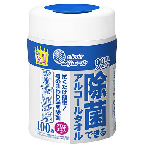 大王製紙　エリエール　除菌できるアルコールタオル　本体　１本（１００枚）