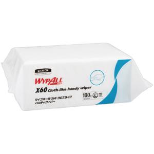 日本製紙クレシア　ワイプオールＸ６０　ハンディワイパー　薄手　１パック（１００枚）