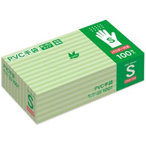 ビニール手袋 うす型タイプ パウダーフリーLサイズ 小箱100枚入