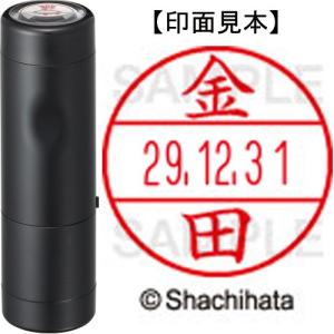 データーネームＥＸ１５号　キャップ式　本体＋印面（氏名印：金田）セット　ＸＧＬ−１５Ｈ−Ｒ＋１５Ｍ　...