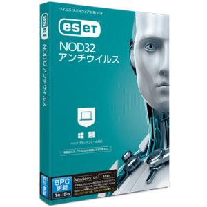 ＥＳＥＴ　ＮＯＤ３２　アンチウイルス　Ｗｉｎｄｏｗｓ／Ｍａｃ対応　５ＰＣ　更新　ＣＭＪ−ＮＤ１４−０５２　１本