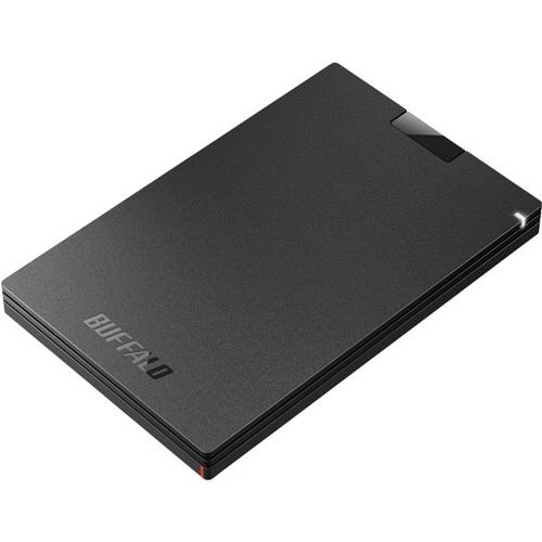 バッファロー　ＵＳＢ３．２（Ｇｅｎ１）　ポータブルＳＳＤ　Ｔｙｐｅ−Ａ＆Ｃケーブル付属　１ＴＢ　ブラ...