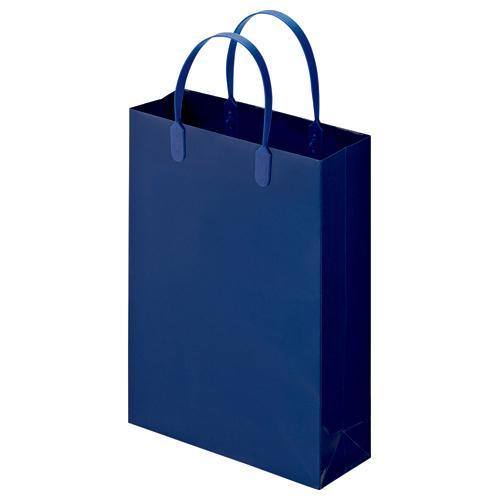 ＴＡＮＯＳＥＥ　ラミネートバッグ　小　ヨコ２２５×タテ３１０×マチ幅８０ｍｍ　紺　１パック（１０枚）