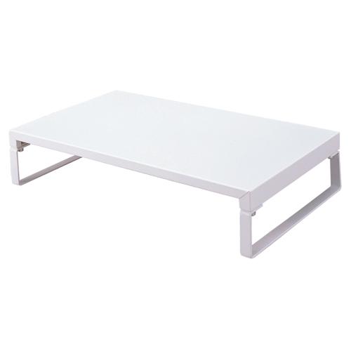 机上台　ロータイプ　Ｗ３９０×Ｄ２５０×Ｈ８０ｍｍ　白　Ａ−７３３０−０　１台