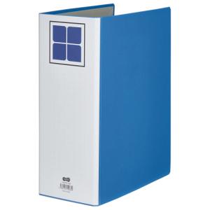 TANOSEE　片開きパイプ式ファイルＥ　Ａ４タテ　１０００枚収容　１００ｍｍとじ　背幅１２６ｍｍ　青　１冊
