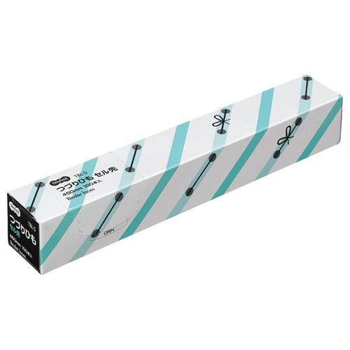 TANOSEE　つづりひも　４５０ｍｍ　セル先　ポリエステル糸３２本織　１ケース（１００本）