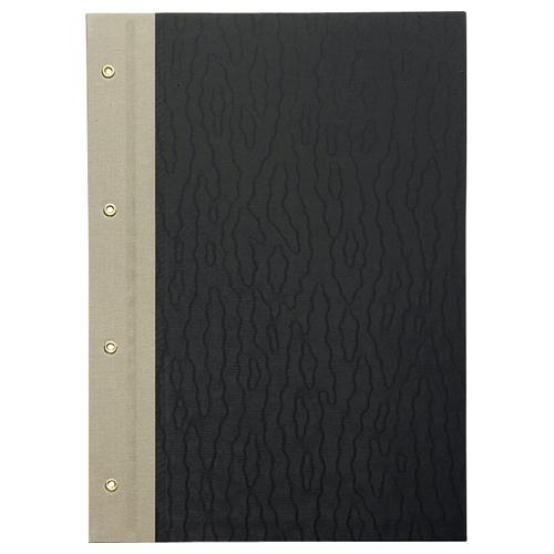 TANOSEE　とじ込表紙　クロス貼り　Ａ４タテ　４穴　１パック（１組２枚）