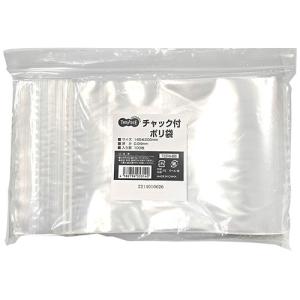 ＴＡＮＯＳＥＥ　チャック付ポリ袋　ヨコ１４０×タテ２００×厚み０．０４ｍｍ　１パック（１００枚）