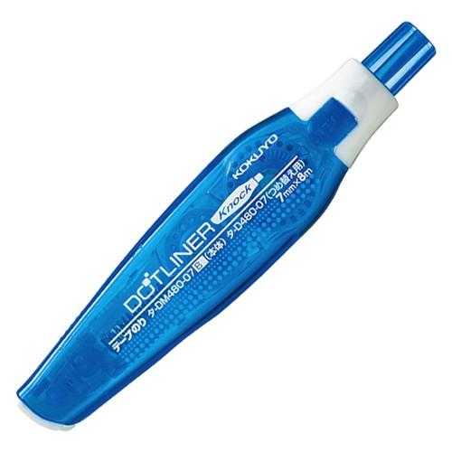 コクヨ　テープのり　ドットライナーノック　しっかり貼るタイプ　本体　７ｍｍ×８ｍ　青　タ−ＤＭ４８０...