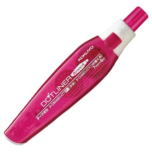 コクヨ　テープのり　ドットライナーノック　しっかり貼るタイプ　本体　７ｍｍ×８ｍ　ピンク　タ−ＤＭ４...