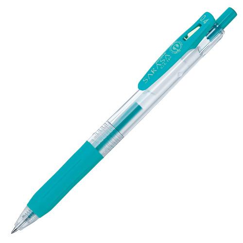 ゼブラ　ジェルボールペン　サラサクリップ　０．４ｍｍ　ブルーグリーン　ＪＪＳ１５−ＢＧ　１本