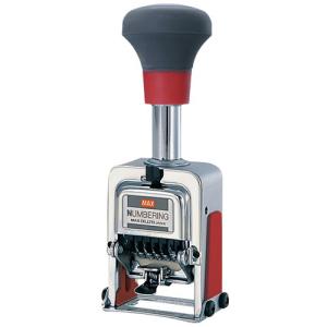 マックス ナンバリング NR-1007 10桁 7様式 A字体 : 文具・事務用品の