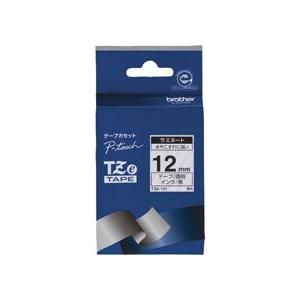 ブラザー　ピータッチ　ＴＺｅテープ　ラミネートテープ　１２ｍｍ　透明／黒文字　ＴＺＥ−１３１　１個
