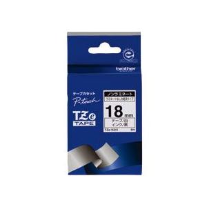 ピータッチ　ＴＺｅテープ　ノンラミネートテープ　１８ｍｍ　白／黒文字　ＴＺＥ−Ｎ２４１　１個