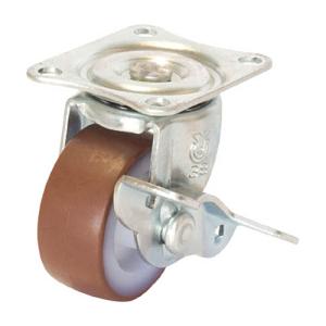 ユーエイキャスター ユーエイ キャスターS付自在車 38径ウレタン車輪 G−38URS 1個
