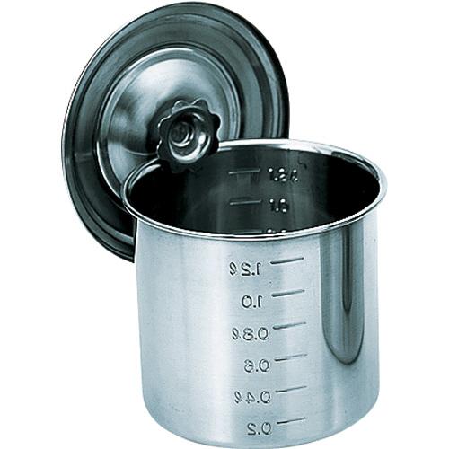 ＴＲＵＳＣＯ　ステンレスキッチンポット蓋付　８０×８０　０.３８Ｌ　手ナシ　ＴＳＨ−４６０８　１個（...