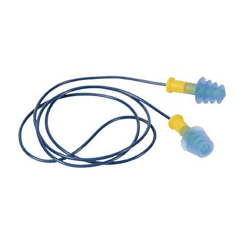 ＴＲＵＳＣＯ　耳栓　コード付　４段フランジタイプ　２５ｄＢ　ＴＥＫ−２６Ｈ　１組　（直送）