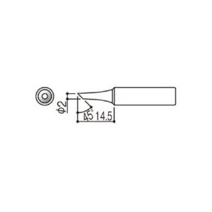 白光　こて先　２Ｃ型　Ｔ１８−Ｃ２　１本 （メーカー直送）