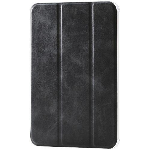 エレコム　ｉＰａｄ　ｍｉｎｉ（Ａ１７　Ｐｒｏ）　フラップケース　薄型軽量　背面クリア　２アングル　ブ...