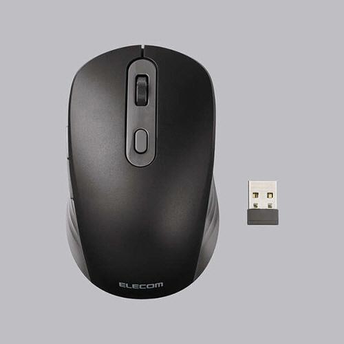 エレコム　ＯＳＭＯＤ　Ｓｉｘ　ＵＳＢ無線／Ｂｌｕｅｔｏｏｔｈ　充電静音マウス　６ボタン　Ｍサイズ　ブ...