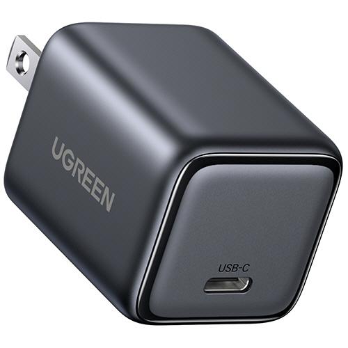 ユーグリーン　３０Ｗ　ＧａＮ　急速充電器（ＵＳＢ−Ｃ×１）　ブラック　５５５３０　１個　（お取寄せ品...