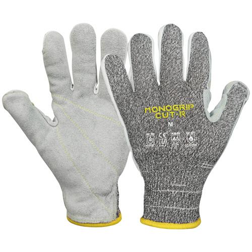 ケイワーク　ｍｏｎｏｔｅｋ　モノグリップカットＲ　杢グレー　Ｌサイズ　ＣＲ−０１−Ｌ　１双（お取寄せ...