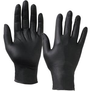 川西工業　アイアングリップ　ハード　粉無　Ｌ　ブラック　２０６４−Ｌ　１箱（５０枚）