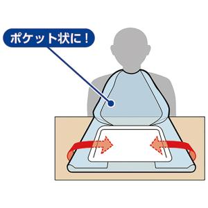 オオサキメディカル プラス使い捨て食事用エプロ...の詳細画像4