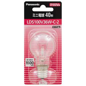Panasonic（パナソニック） ミニ電球 クリア 40形（40W形） E17口金