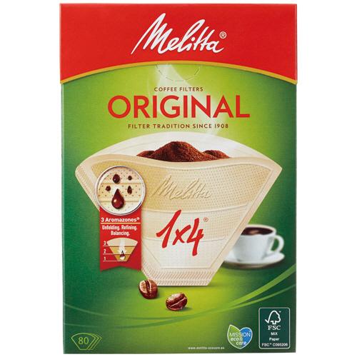 メリタ　オリジナル　ＦＳＣミックス　ナチュラルブラウン　１×４　４−８杯用　ＰＯ−１４８Ｂ　１箱（８...