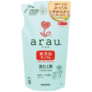 サラヤ アラウ.洗たく用せっけん ゼラニウム 詰...の商品画像