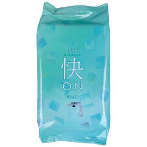 ｉｉもの本舗　ｂｉｂｉ　快ＯＮ　さらさらシート　メントール無配合　顔・ボディ用　シーソープの香り　大判サイズ　１パック（２０枚）