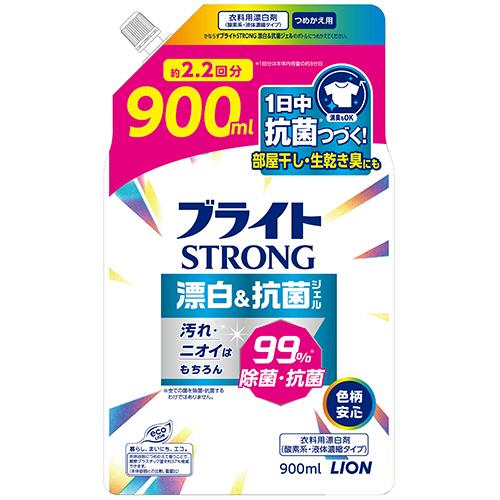 ライオン　ブライト　ＳＴＲＯＮＧ　漂白＆抗菌ジェル　つめかえ用　９００ｍｌ　１パック