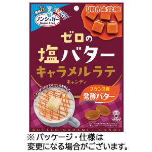 ＵＨＡ味覚糖　ゼロの塩バターキャラメルラテキャンディ　８１ｇ　１袋｜tanomail