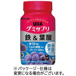 ＵＨＡ味覚糖　グミサプリ　鉄＆葉酸　３０日分　１個（６０粒） （お取寄せ品）