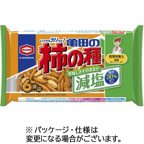 亀田製菓　減塩　亀田の柿の種　１６４ｇ（６袋）　１パック