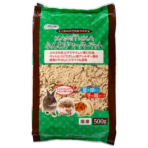 シーズイシハラ　クリーンモフ　小動物用床材　ＫＡＭＩＹＵＫＡふんわりペーパーマット　５００ｇ　１パッ...