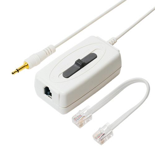 ナカバヤシ　ＭＣＯ（ミヨシ）　通話録音アダプタ　受話器接続用　４極４芯　ＤＳＰ−Ｈ４４／ＷＨ　１個