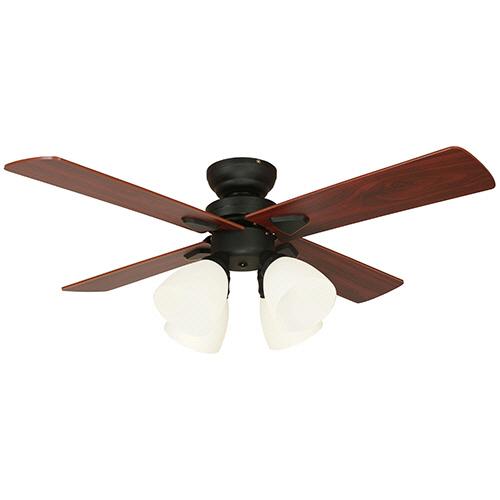 ライフオンプロダクツ　シーリングファン　Ｗｉｎｄｏｕｂｌｅ　４灯　ブラック　ＢＩＧ−１０１−ＢＫ　１...