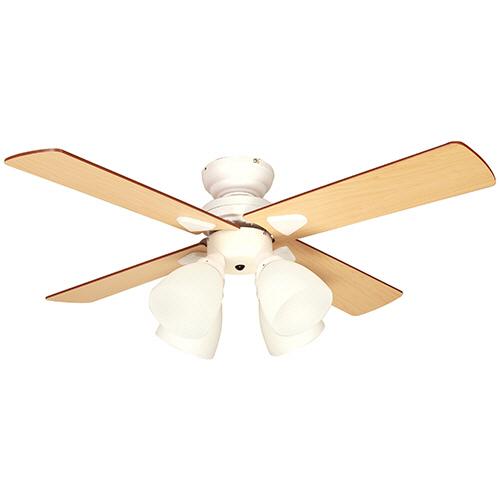 ライフオンプロダクツ　シーリングファン　Ｗｉｎｄｏｕｂｌｅ　４灯　ホワイト　ＢＩＧ−１０１−ＷＨ　１...