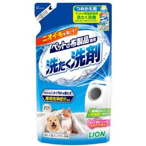 ライオン　ペットの布製品専用　洗たく洗剤　つめかえ用　３２０ｇ　１パック （お取寄せ品）｜tanomail